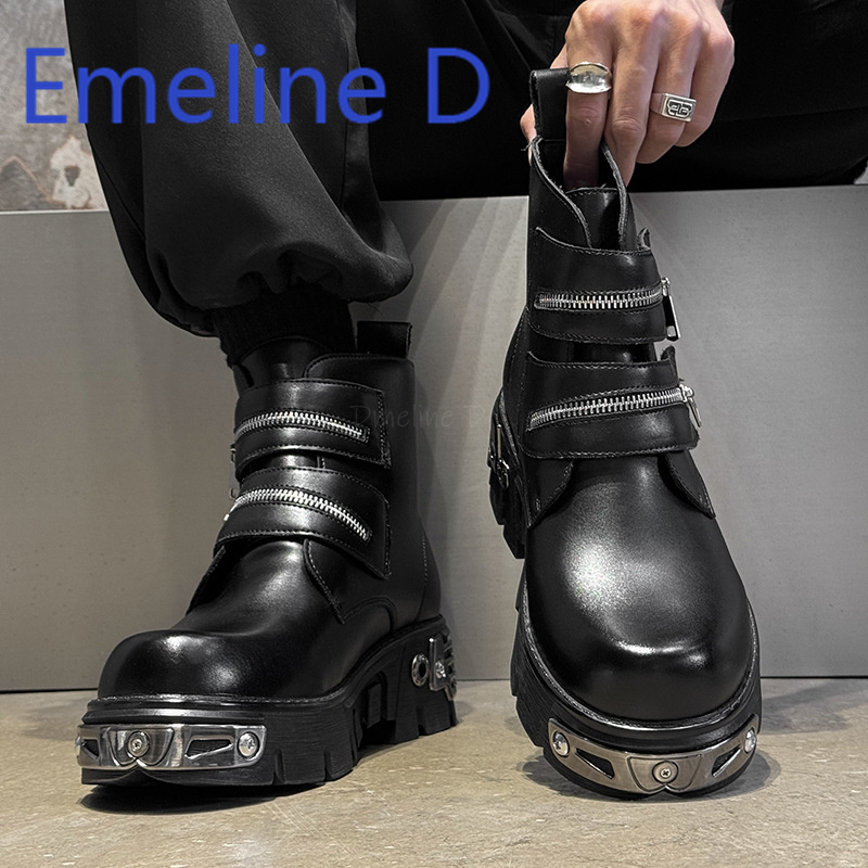 Koyu Punk Yüksek Bilekli Ayakk - Men'S Shoes With Height Increase incelemesi ve fiyatı